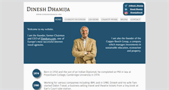 Desktop Screenshot of dineshdhamija.com